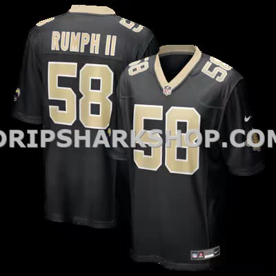 Mens Nike Chris Rumph Ii Black New Orleans Saints Team Game Jersey