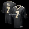 Mens Nike Taysom Hill Black New Orleans Saints Game Jersey