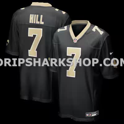 Mens Nike Taysom Hill Black New Orleans Saints Game Jersey