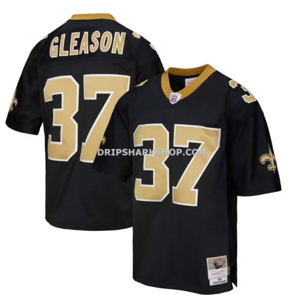 Mens Mitchell And Ness Steve Gleason Black New Orleans Saints Legacy Replica Jersey