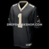 Mens Nike Number 1 Groom Black New Orleans Saints Game Jersey