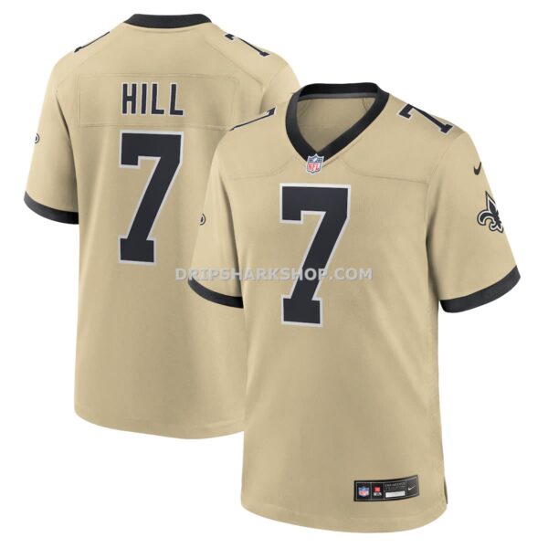 Mens Nike Taysom Hill Gold New Orleans Saints Gameday Golds Alternate Game Player Jersey