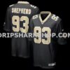 NFL236eecM01-03cc74 Mens Nike Nathan Shepherd Black New Orleans Saints Game Jersey