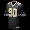 Mens Nike Bryan Bresee Black New Orleans Saints Game Jersey