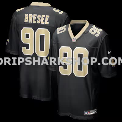 Mens Nike Bryan Bresee Black New Orleans Saints Game Jersey