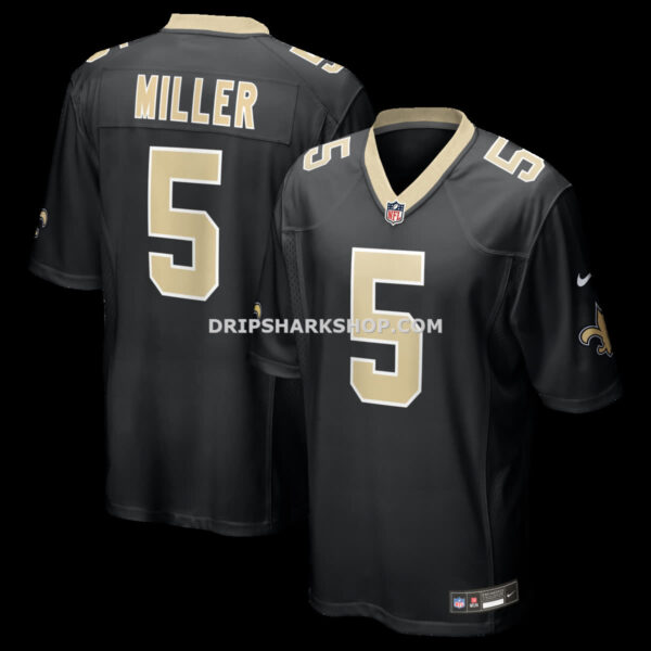 Mens Nike Kendre Miller Black New Orleans Saints Team Game Jersey