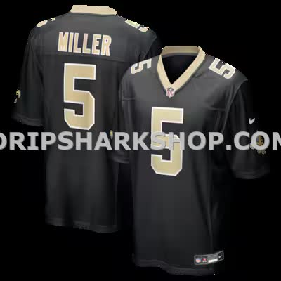 Mens Nike Kendre Miller Black New Orleans Saints Team Game Jersey