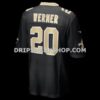 Mens Nike Pete Werner Black New Orleans Saints Game Jersey