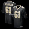 NFL237708G04-3a42a7 Mens Nike Drew Desjarlais Black New Orleans Saints Game Player Jersey