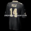 Mens Nike Devaughn Vele Black New Orleans Saints Team Game Jersey