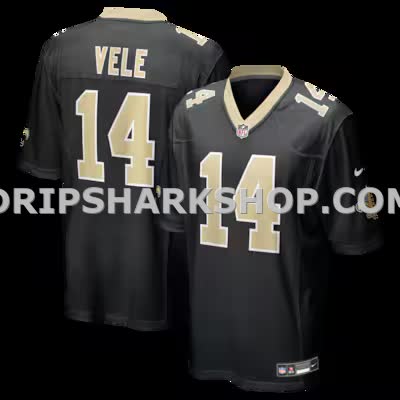 Mens Nike Devaughn Vele Black New Orleans Saints Team Game Jersey