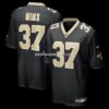 Mens Nike Jordan Mims Black New Orleans Saints Team Game Jersey