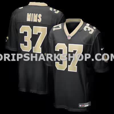 Mens Nike Jordan Mims Black New Orleans Saints Team Game Jersey