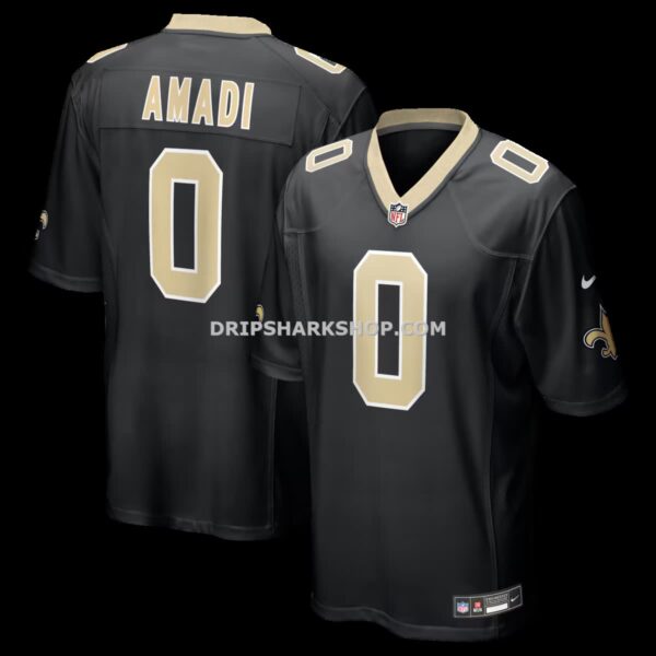 Mens Nike Ugo Amadi Black New Orleans Saints Team Game Jersey