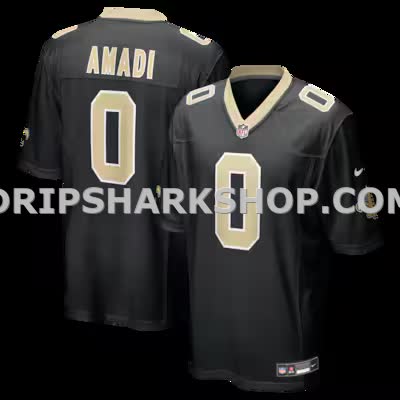 Mens Nike Ugo Amadi Black New Orleans Saints Team Game Jersey