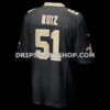 Mens Nike Cesar Ruiz Black New Orleans Saints Player Game Jersey