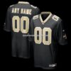 NFL2391f2G04-b37468 Mens Nike Black New Orleans Saints Custom Game Jersey