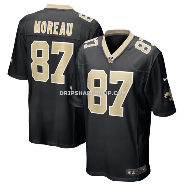 Mens Nike Foster Moreau Black New Orleans Saints Game Jersey