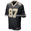 Mens Nike Foster Moreau Black New Orleans Saints Game Jersey