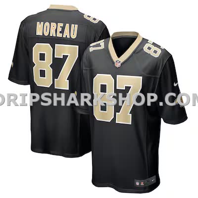 Mens Nike Foster Moreau Black New Orleans Saints Game Jersey