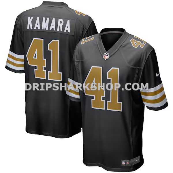 Mens Nike Alvin Kamara Black New Orleans Saints Alternate Game Jersey Pi3822000