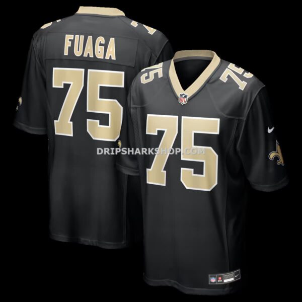 Mens Nike Taliese Fuaga Black New Orleans Saints Game Jersey
