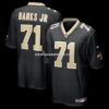 Mens Nike Kelvin Banks Jr Black New Orleans Saints Game Player Jersey