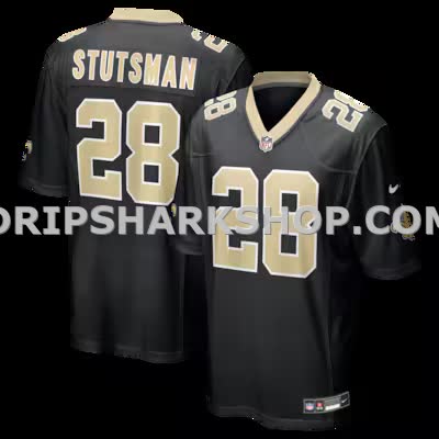 Mens Nike Danny Stutsman Black New Orleans Saints Team Game Jersey