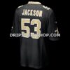Mens Nike Rickey Jackson Black New Orleans Saints Retired Player Jersey