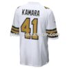 Mens Nike Alvin Kamara White New Orleans Saints Alternate Game Jersey