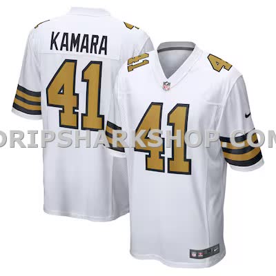 Mens Nike Alvin Kamara White New Orleans Saints Alternate Game Jersey