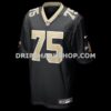 Mens Nike Taliese Fuaga Black New Orleans Saints Player Game Jersey