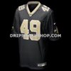Mens Nike Zach Wood Black New Orleans Saints Game Jersey