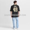Mens Nike Zach Wood Black New Orleans Saints Game Jersey