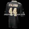 Mens Nike Isaiah Stalbird Black New Orleans Saints Team Game Jersey