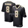 Mens Nike Archie Manning Black New Orleans Saints Retired Player Game Jersey
