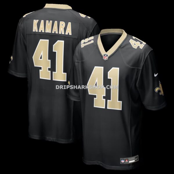 Mens Nike Alvin Kamara Black New Orleans Saints Game Jersey