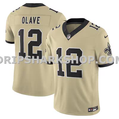 Mens Nike Chris Olave Gold New Orleans Saints Gameday Golds Alternate Vapor Fuse Limited Jersey