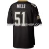 NFL23d430G02-ed5e57 Mens Mitchell And Ness Sam Mills Black New Orleans Saints Legacy Replica Jersey Pi4019000