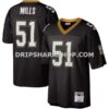 NFL23d430M01-79d1d5 Mens Mitchell And Ness Sam Mills Black New Orleans Saints Legacy Replica Jersey Pi4019000