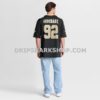 NFL23db7eG11-846878 Mens Nike Davon Godchaux Black New Orleans Saints Team Game Jersey