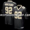 NFL23db7eM01-beb143 Mens Nike Davon Godchaux Black New Orleans Saints Team Game Jersey