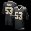 Mens Nike Jaylan Ford Black New Orleans Saints Game Jersey