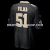 Mens Nike Jonathan Vilma Black New Orleans Saints Game Retired Player Jersey