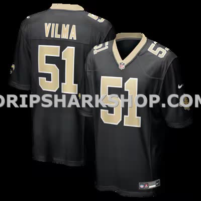 Mens Nike Jonathan Vilma Black New Orleans Saints Game Retired Player Jersey