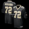 Mens Nike Asim Richards Black New Orleans Saints Team Game Jersey