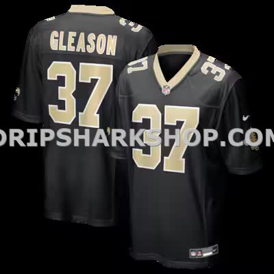 Mens Nike Steve Gleason Black New Orleans Saints Game Retired Player Jersey
