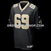 Mens Nike Barry Wesley Black New Orleans Saints Team Game Jersey