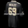 Mens Nike Barry Wesley Black New Orleans Saints Team Game Jersey