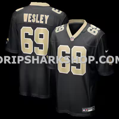 Mens Nike Barry Wesley Black New Orleans Saints Team Game Jersey